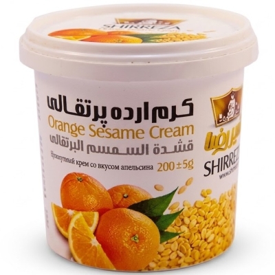 کرم ارده پرتقالی شیررضا 200 گرم
