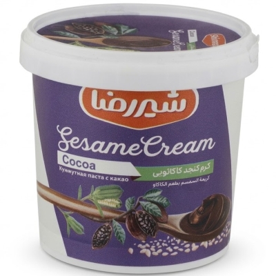 کرم ارده شکلاتی شیررضا 200 گرم