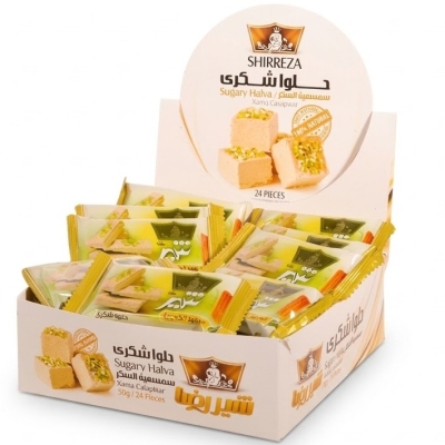 حلوا شکری شیررضا 50 گرم باکسی