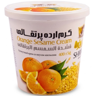کرم ارده پرتقالی شیررضا 400 گرم