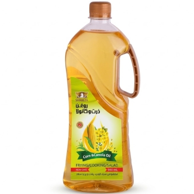 روغن ذرت و کانولا شیررضا 980 سی سی