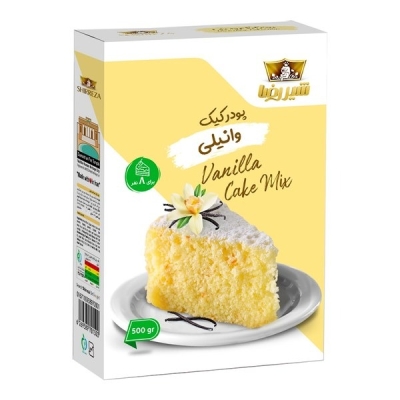 پودر کیک وانیلی شیررضا 500 گرم